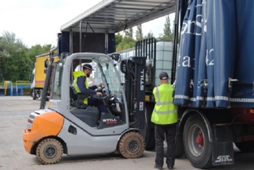 lancashire chemicals still forklift truck